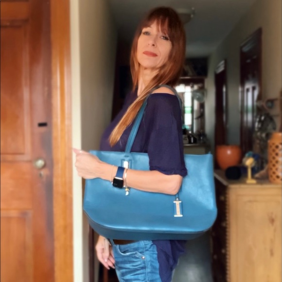 Dark Slate Blue Handbag - Picture 6 of 12